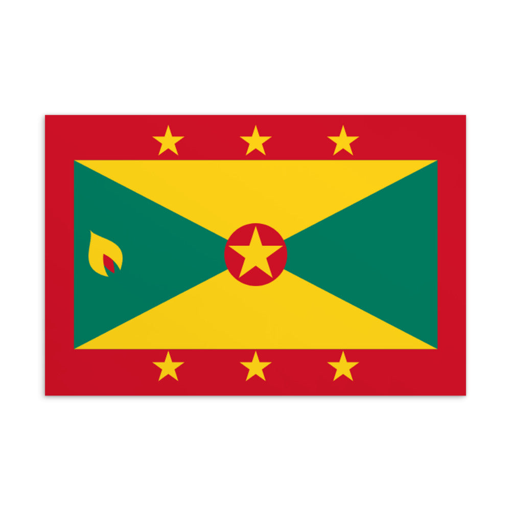 National Flag Postcards - Collection 1 Grenada postcard