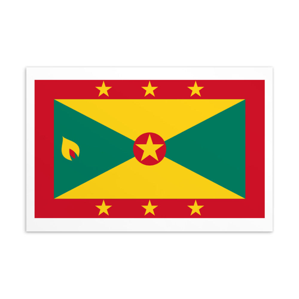 National Flag Postcards - Collection 1 Grenada postcard