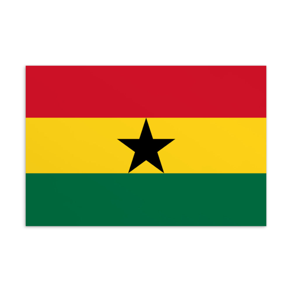 National Flag Postcards - Collection 1 Ghana postcard