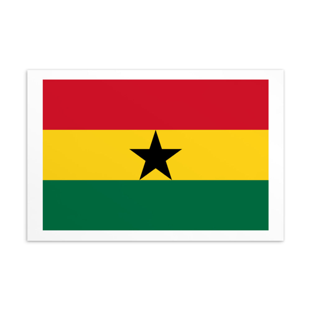 National Flag Postcards - Collection 1 Ghana postcard