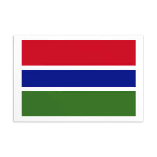 National Flag Postcards - Collection 1 Gambia / 4×6