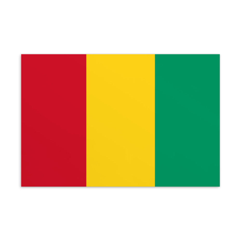 National Flag Postcards - Collection 1 Guinea postcard