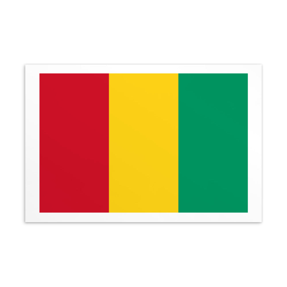 National Flag Postcards - Collection 1 Guinea postcard