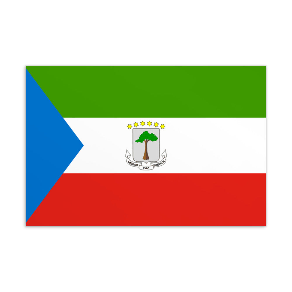 National Flag Postcards - Collection 1 Equatorial Guinea postcard