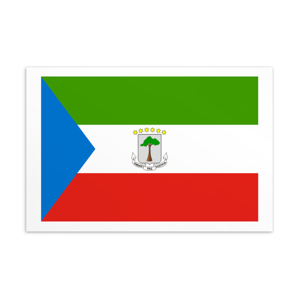 National Flag Postcards - Collection 1 Equatorial Guinea postcard