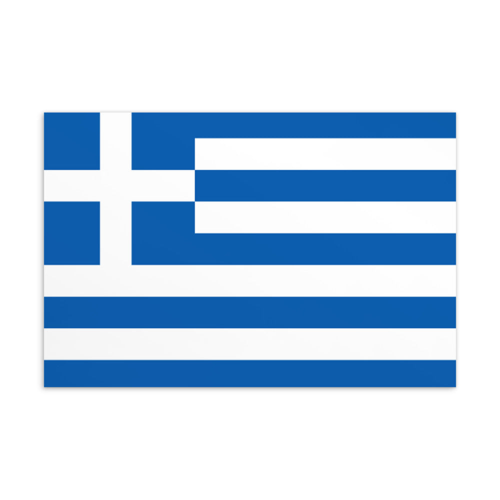 National Flag Postcards - Collection 1 Greece postcard