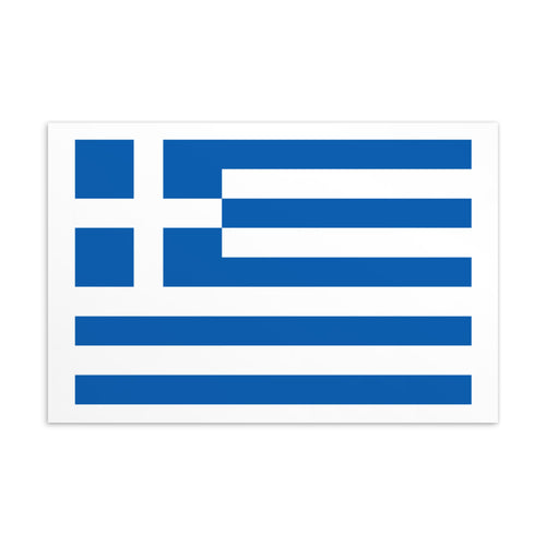 National Flag Postcards - Collection 1 Greece / 4×6