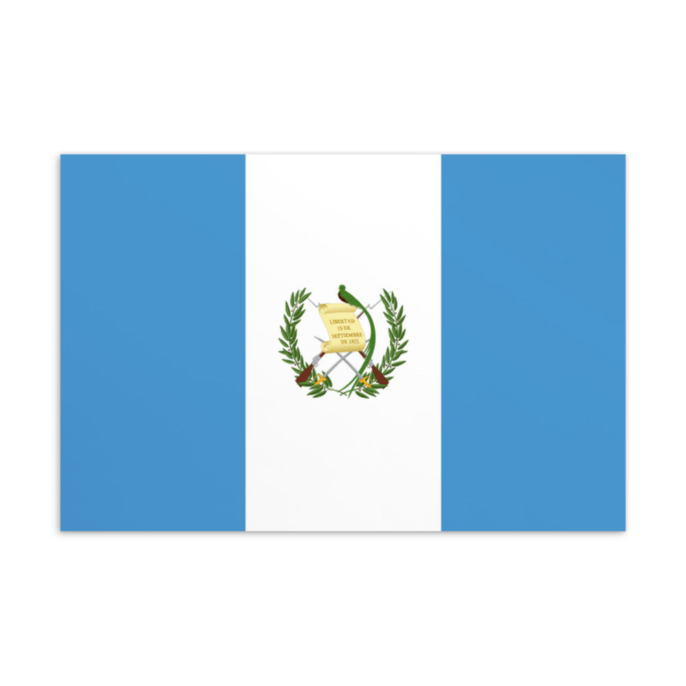 National Flag Postcards - Collection 1 Guatemala postcard