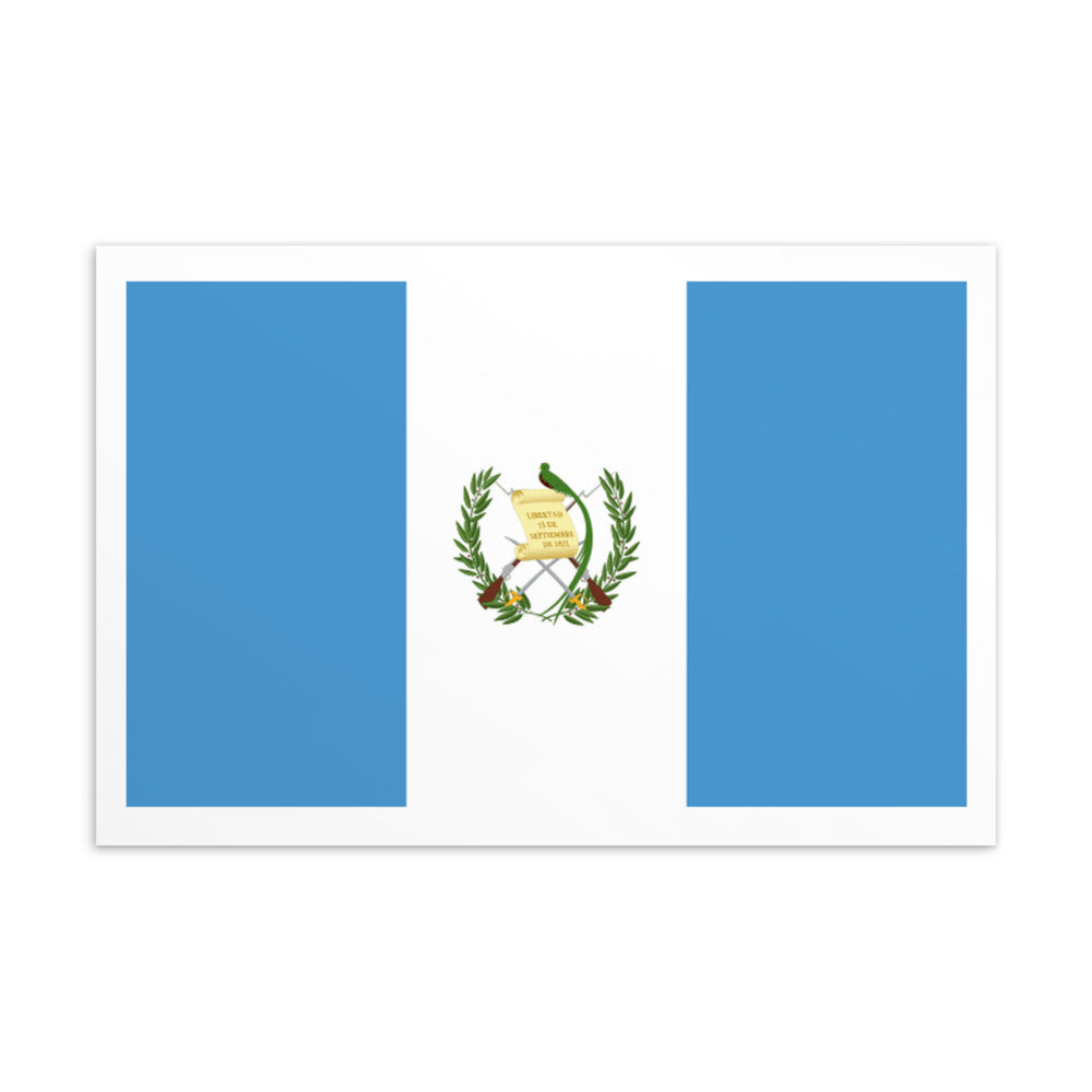 National Flag Postcards - Collection 1 Guatemala postcard