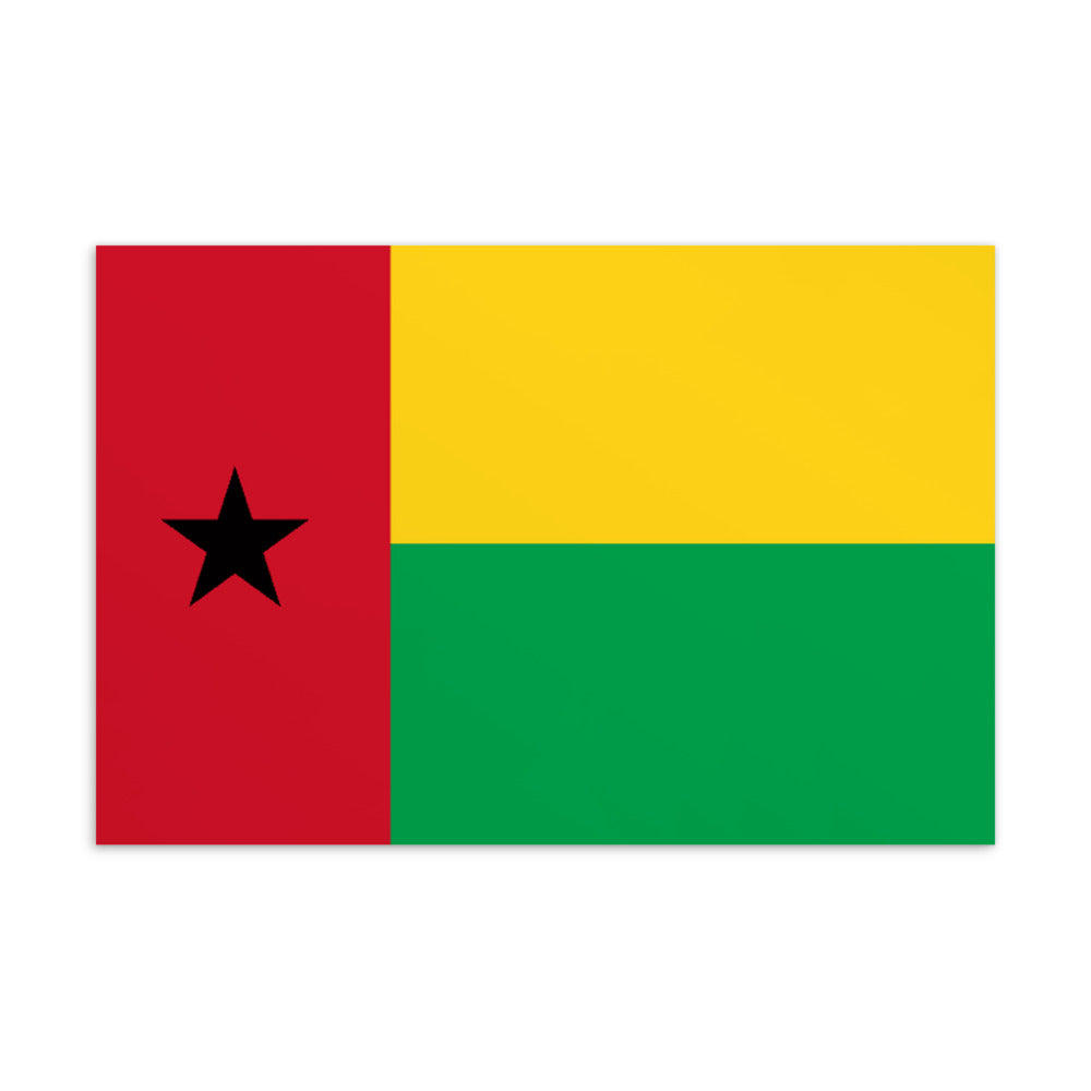 National Flag Postcards - Collection 1 Guinea-Bissau postcard