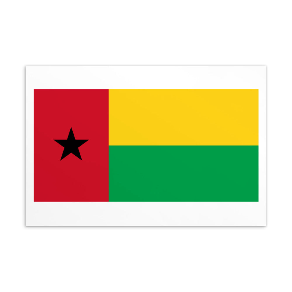 National Flag Postcards - Collection 1 Guinea-Bissau postcard