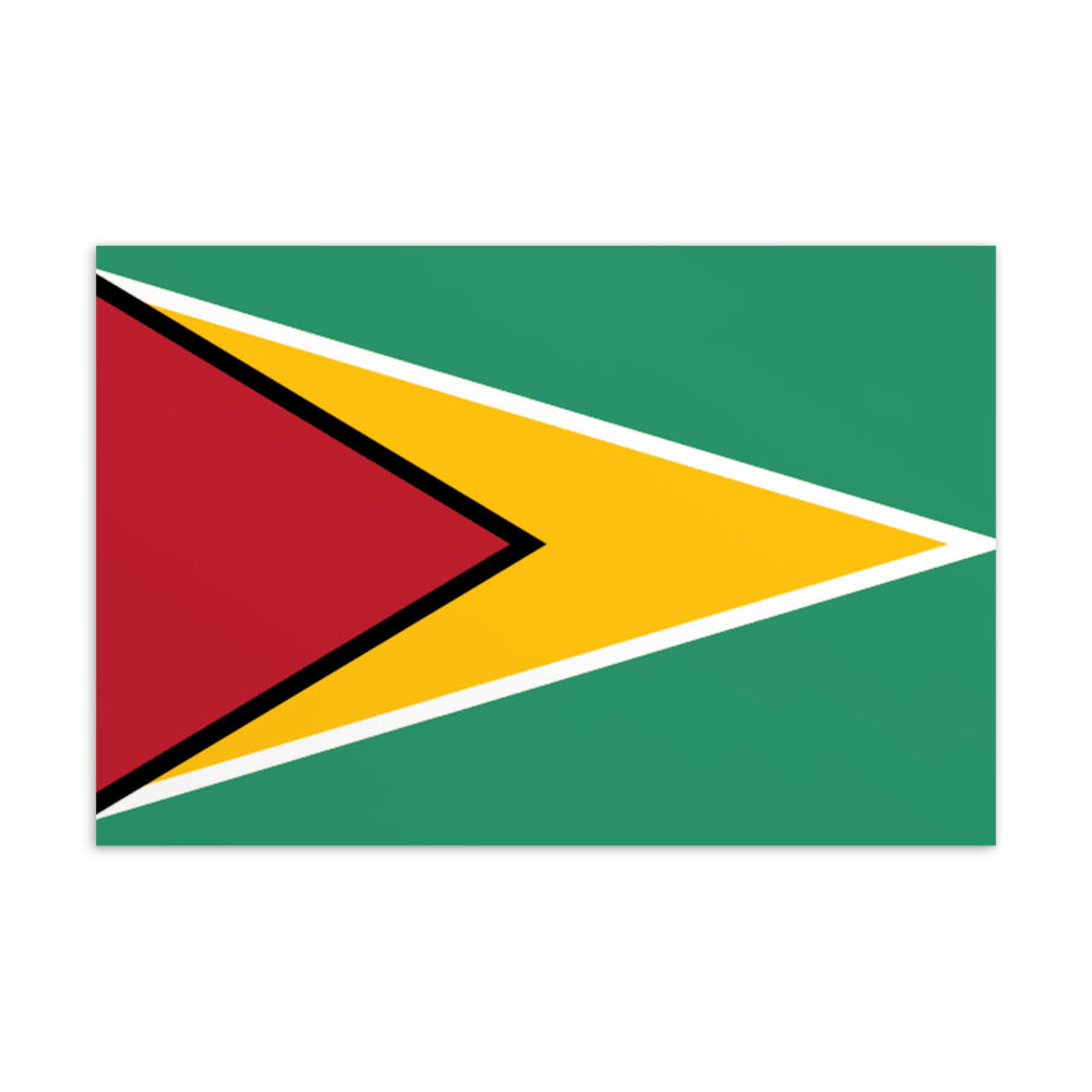 National Flag Postcards - Collection 1 Guyana postcard