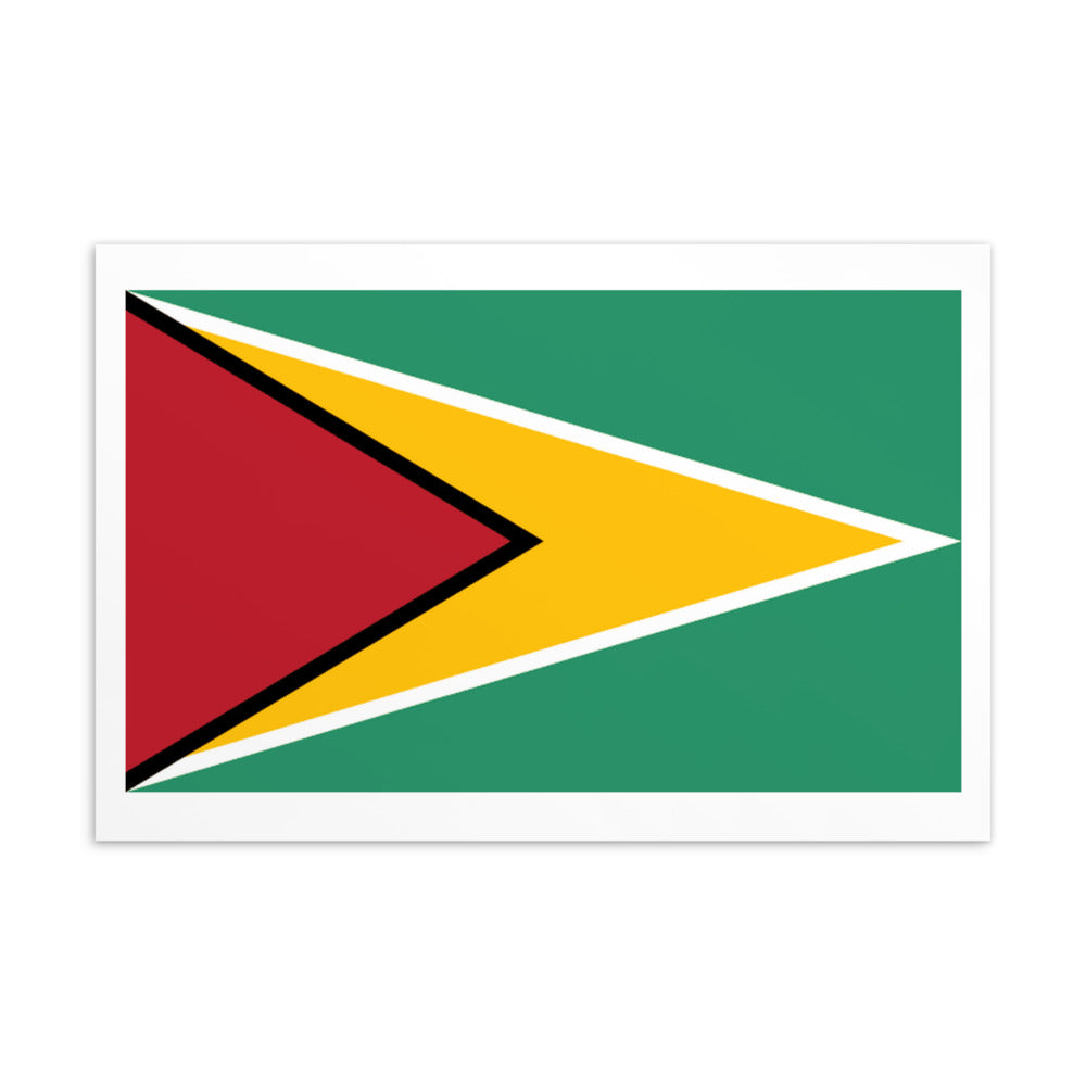 National Flag Postcards - Collection 1 Guyana postcard