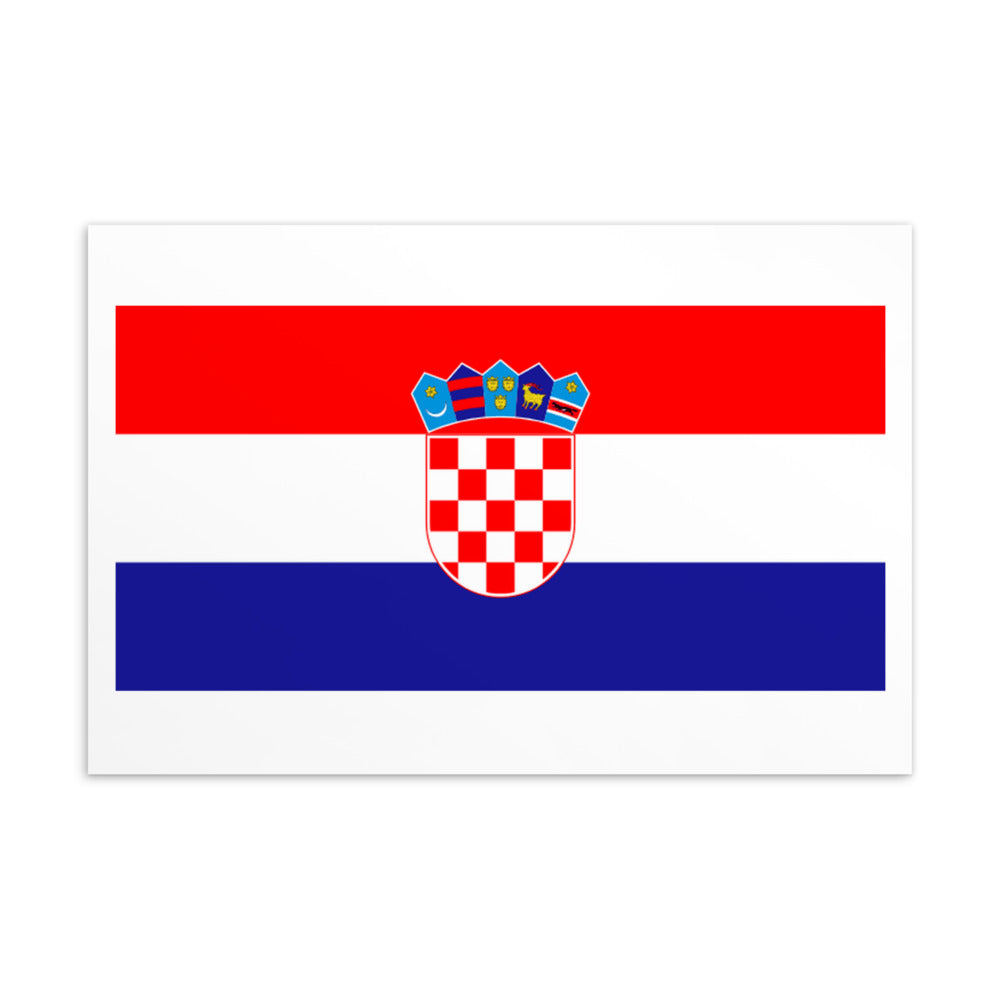 National Flag Postcards - Collection 1 Croatia postcard