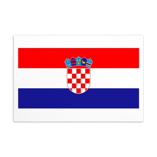 National Flag Postcards - Collection 1 Croatia / 4×6