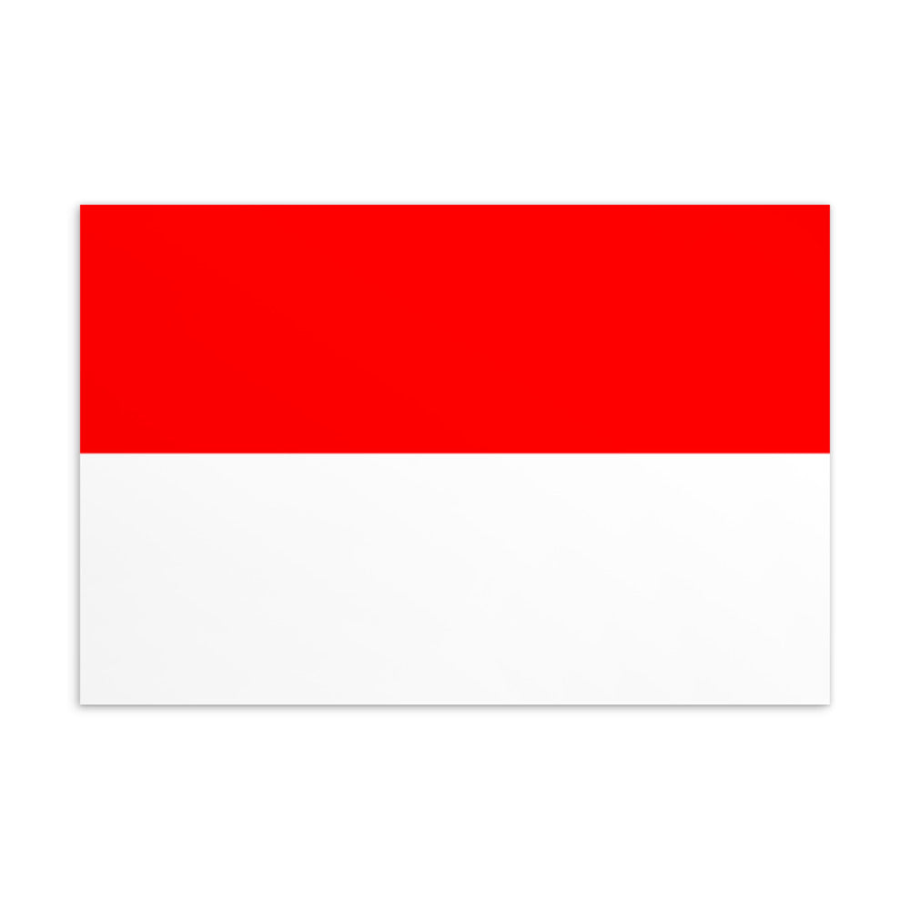 National Flag Postcards - Collection 1 Indonesia postcard