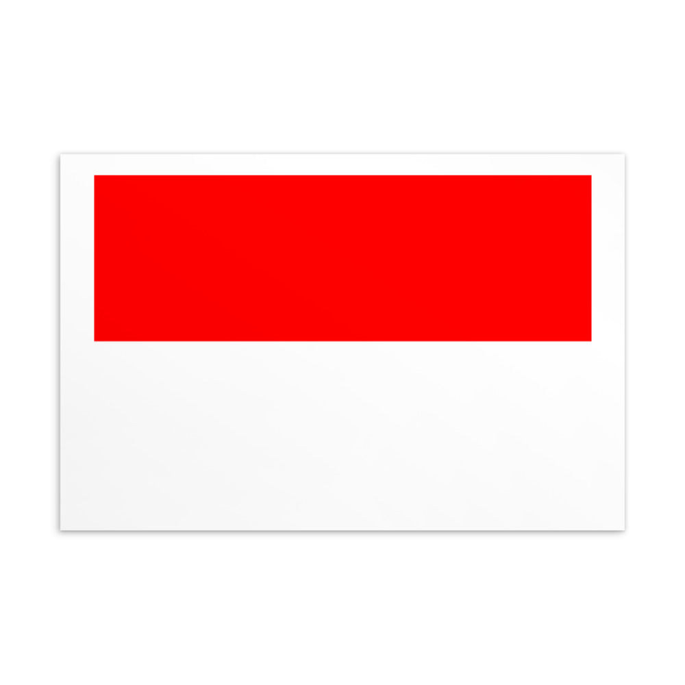 National Flag Postcards - Collection 1 Indonesia postcard