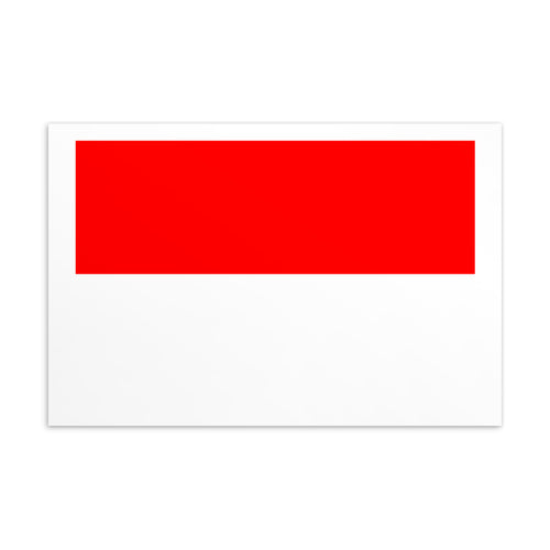 National Flag Postcards - Collection 1 Indonesia / 4×6