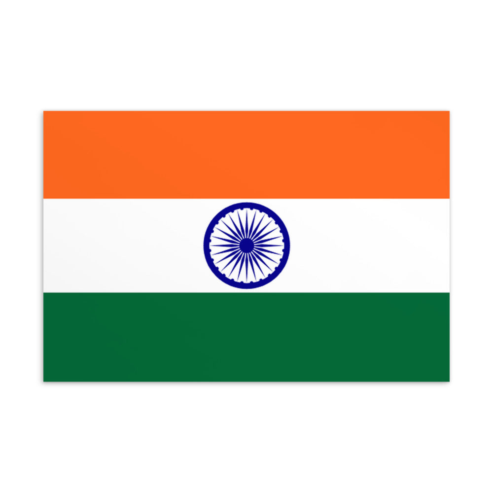 National Flag Postcards - Collection 1 India postcard