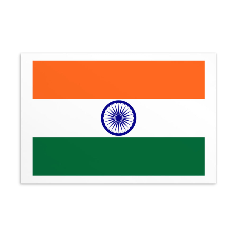 National Flag Postcards - Collection 1 India postcard