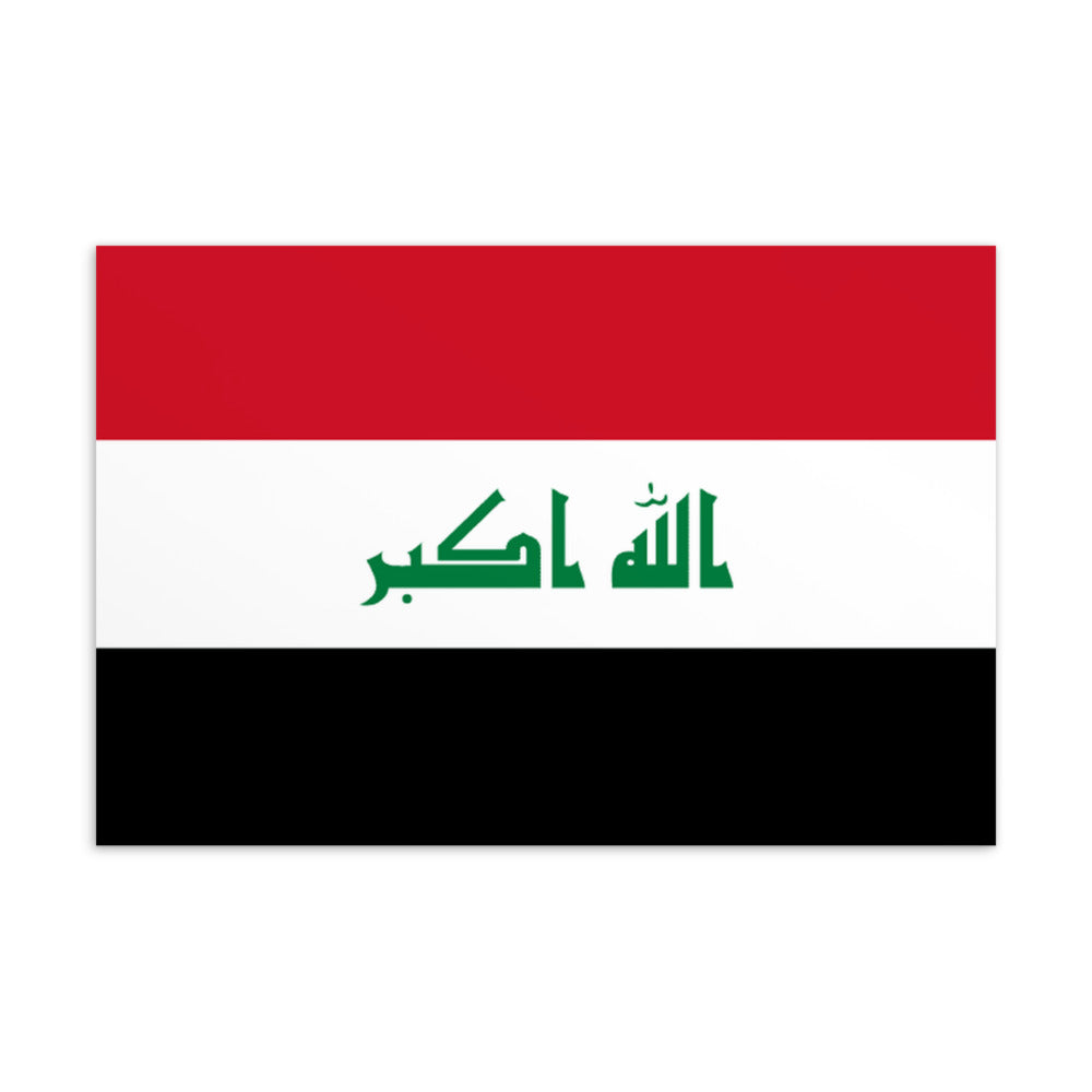 National Flag Postcards - Collection 1 Iraq postcard