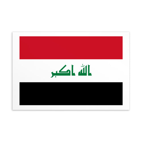 National Flag Postcards - Collection 1 Iraq / 4×6