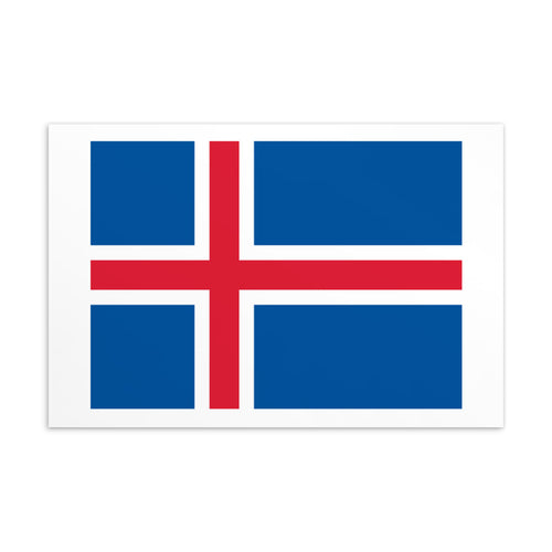 National Flag Postcards - Collection 1 Iceland / 4×6