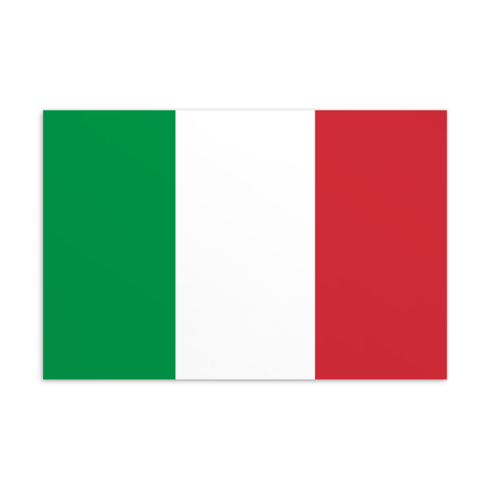National Flag Postcards - Collection 1 Italy postcard