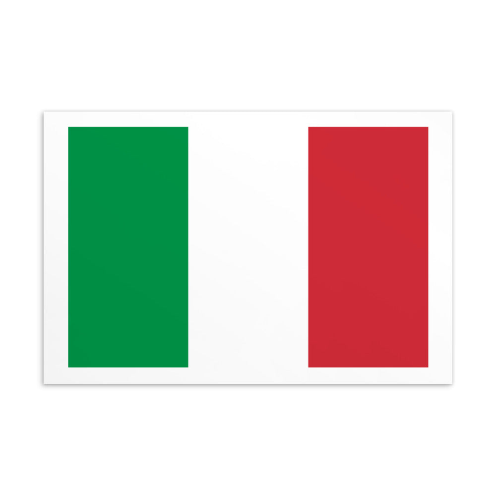 National Flag Postcards - Collection 1 Italy postcard