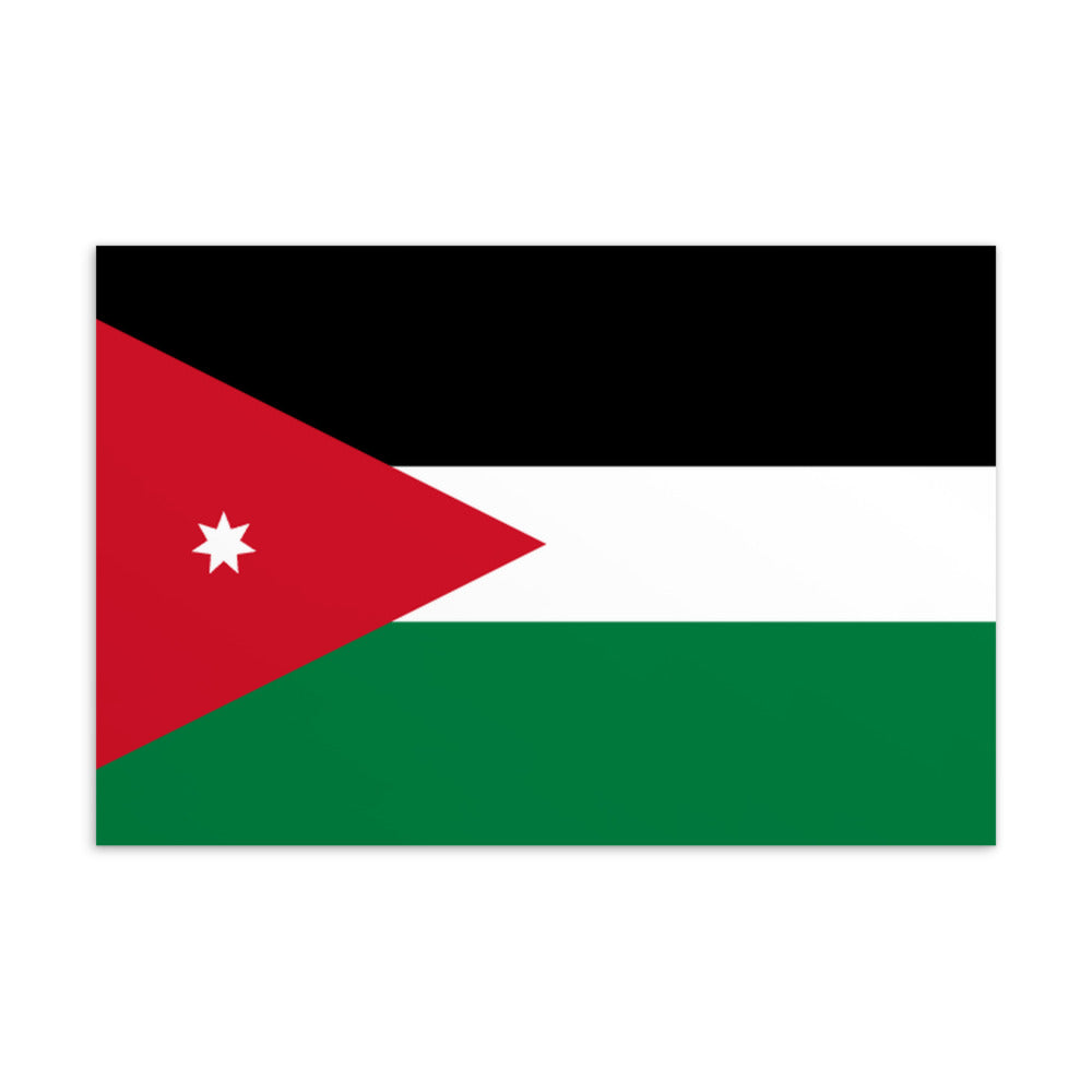 National Flag Postcards - Collection 1 Jordan postcard
