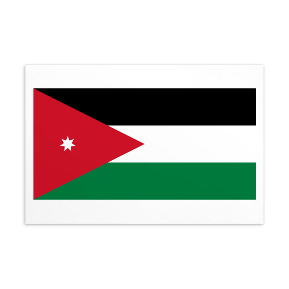 National Flag Postcards - Collection 1 Jordan postcard