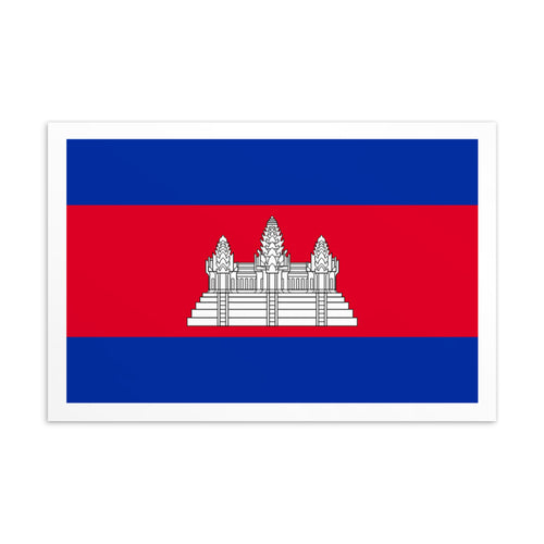 National Flag Postcards - Collection 1 Cambodia / 4×6