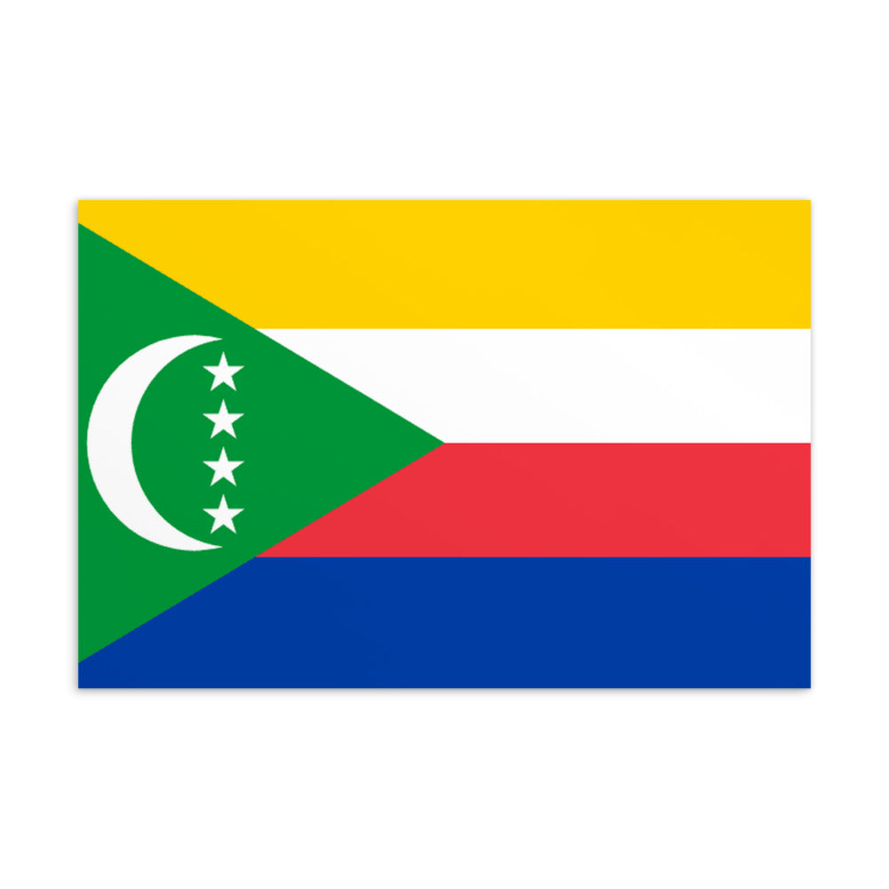 National Flag Postcards - Collection 1 Comoros postcard