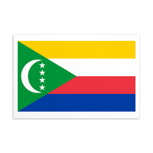 National Flag Postcards - Collection 1 Comoros / 4×6