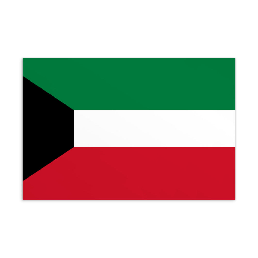 National Flag Postcards - Collection 1 Kuwait postcard
