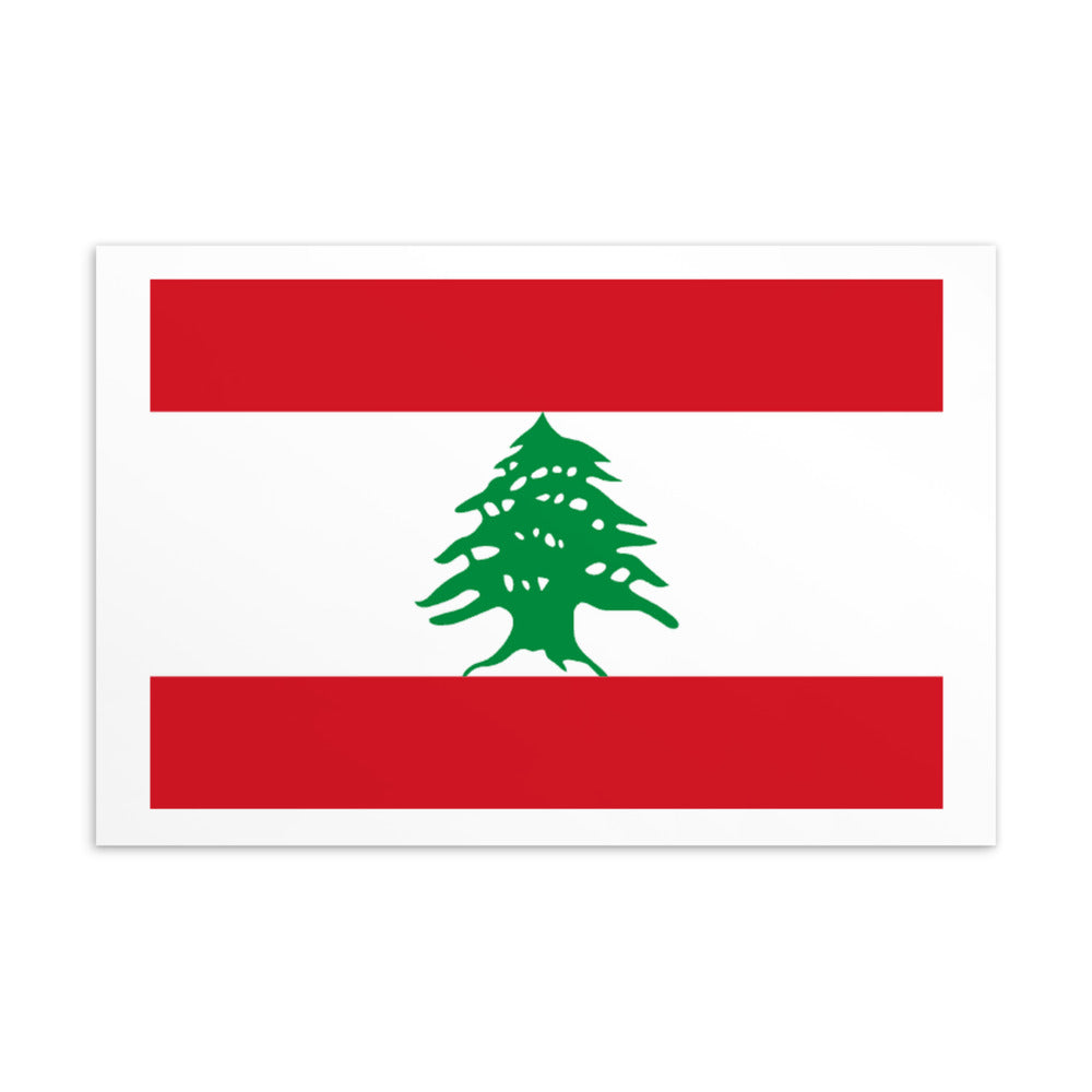 National Flag Postcards - Collection 1 Lebanon postcard