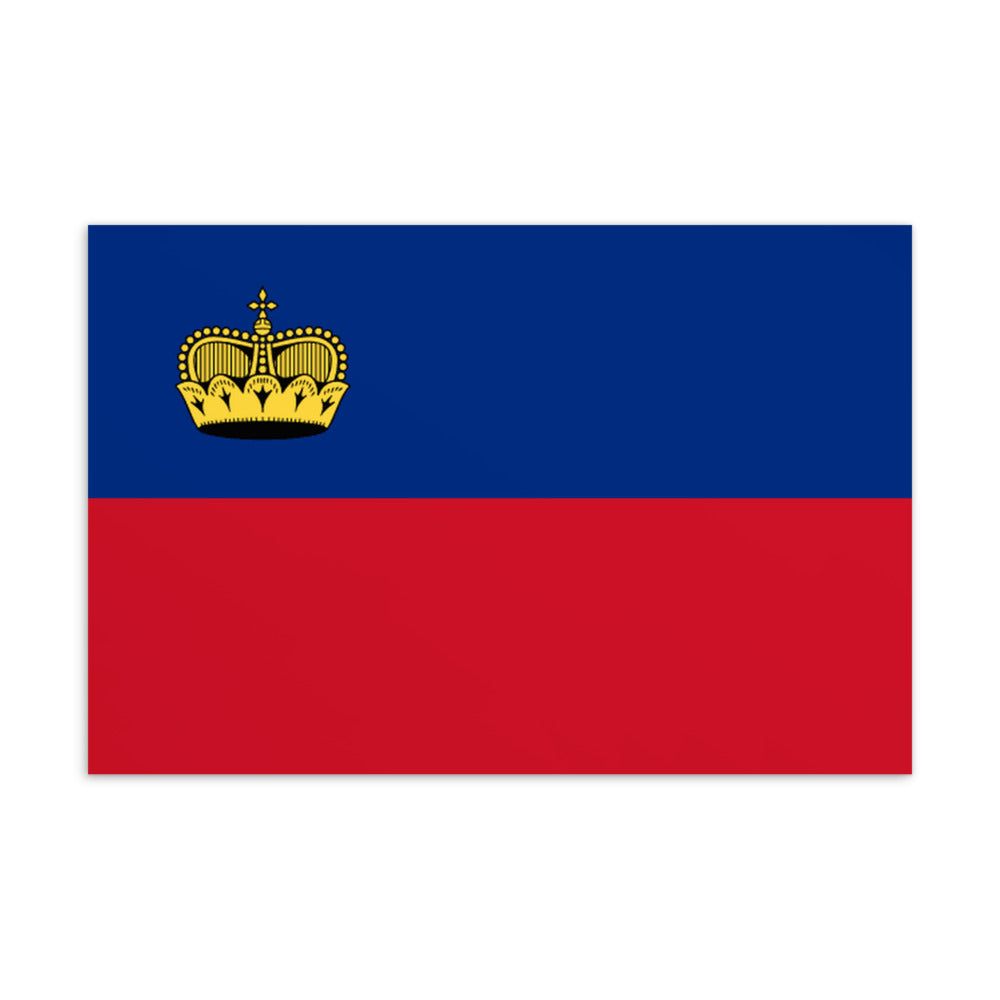 National Flag Postcards - Collection 1 Liechtenstein postcard