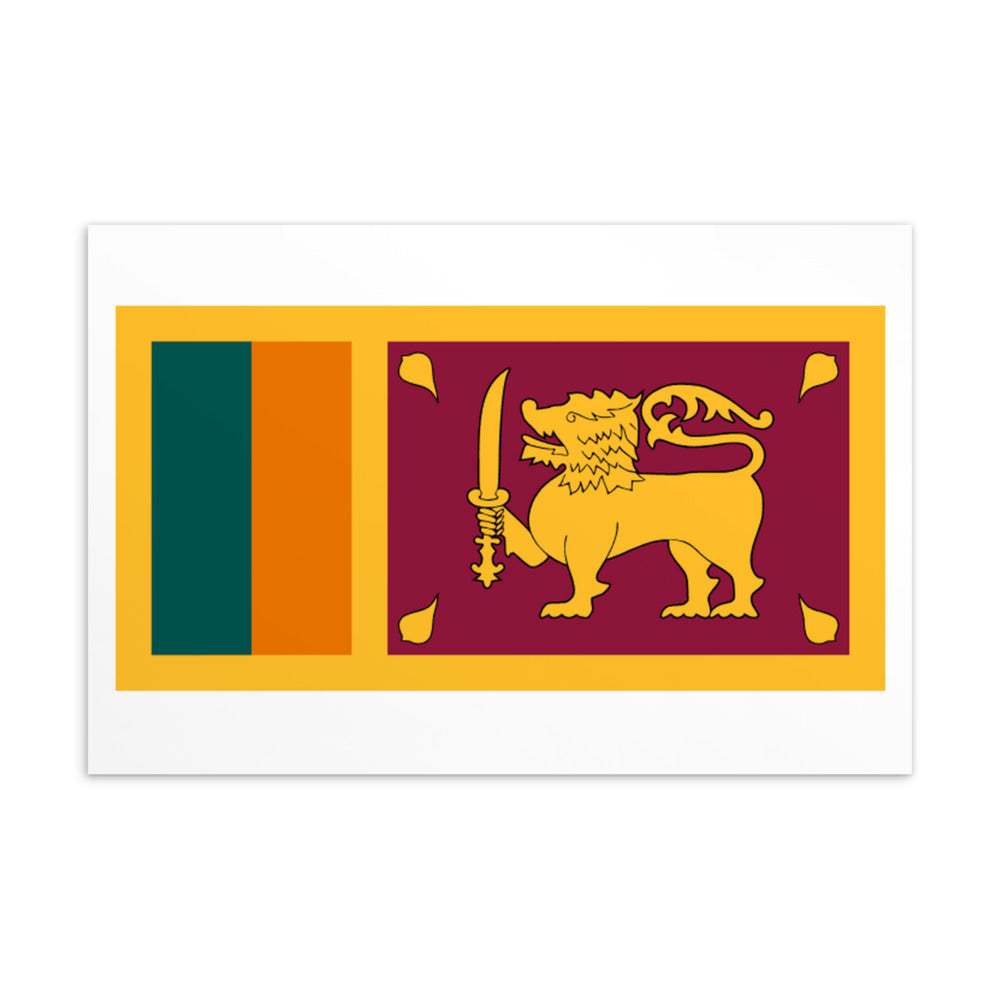 National Flag Postcards - Collection 2 Sri Lanka postcard