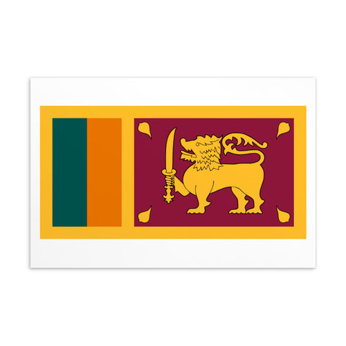 National Flag Postcards - Collection 2 Sri Lanka / 4×6