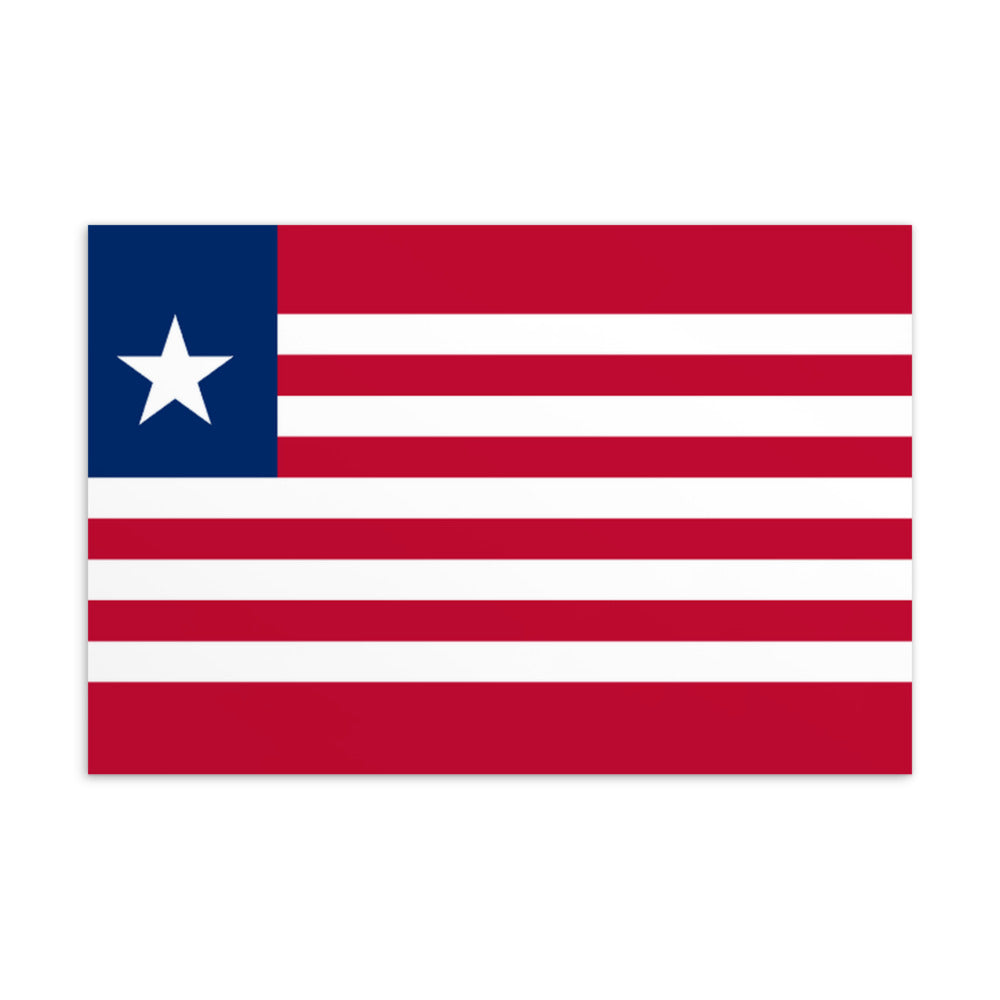 National Flag Postcards - Collection 2 Liberia postcard