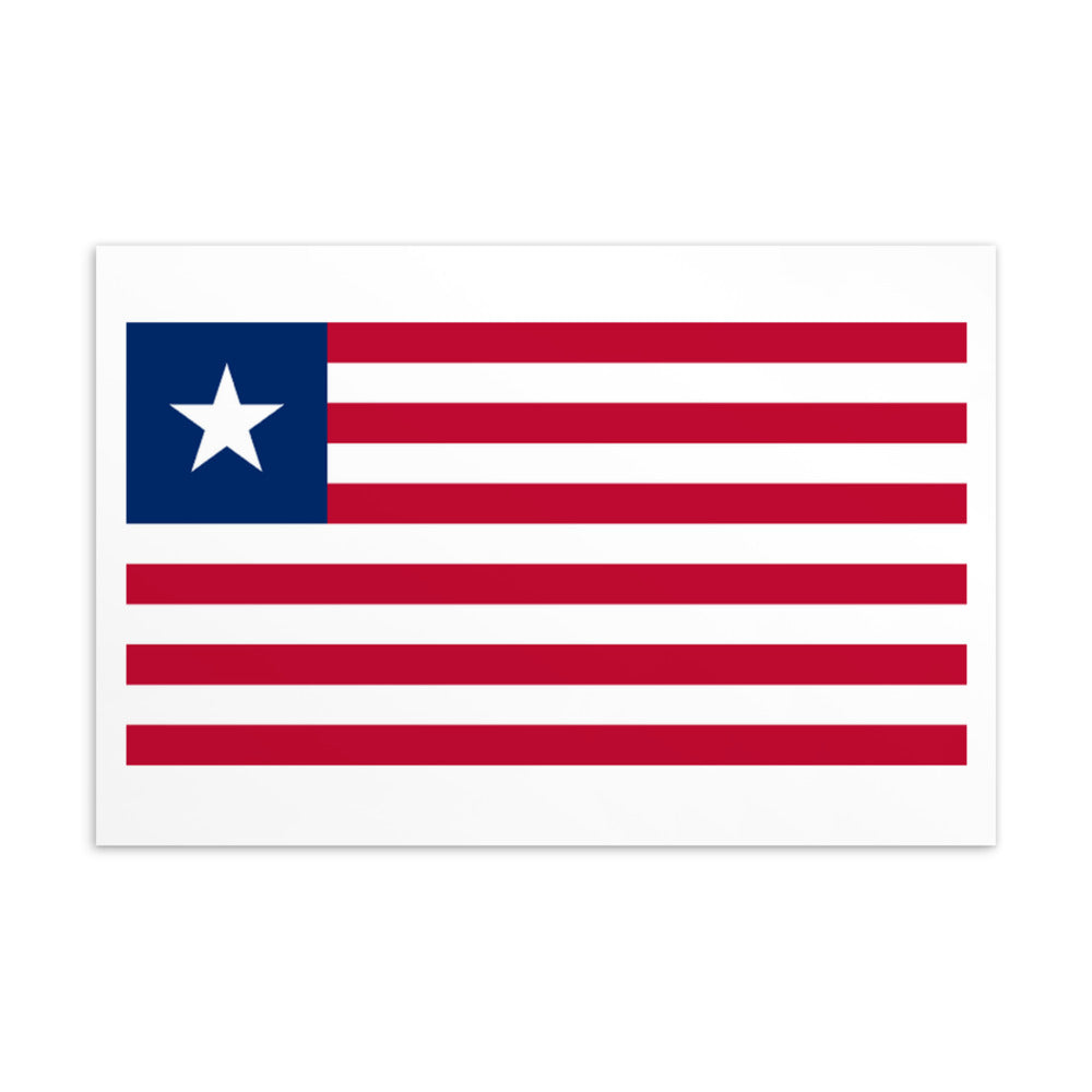 National Flag Postcards - Collection 2 Liberia postcard