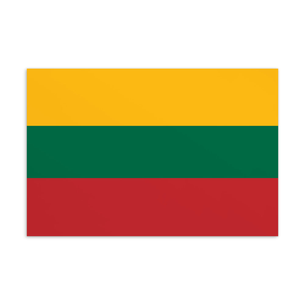 National Flag Postcards - Collection 2 Lithuania postcard