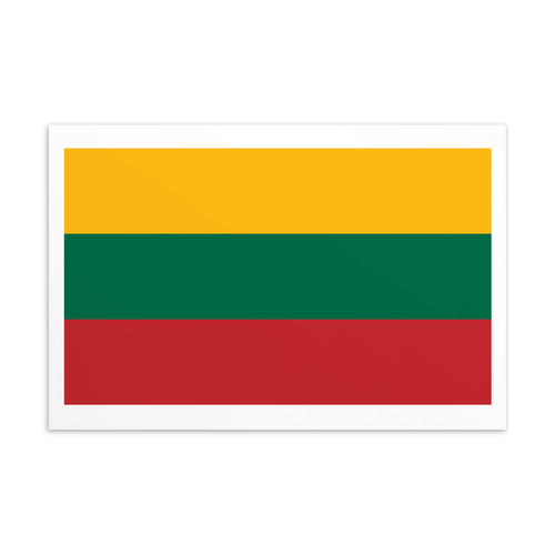 National Flag Postcards - Collection 2 Lithuania / 4×6