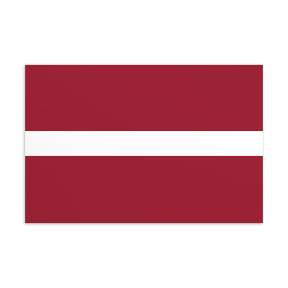 National Flag Postcards - Collection 2 Latvia postcard