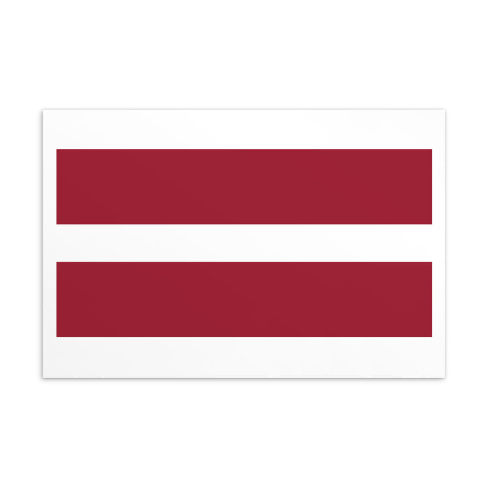 National Flag Postcards - Collection 2 Latvia postcard