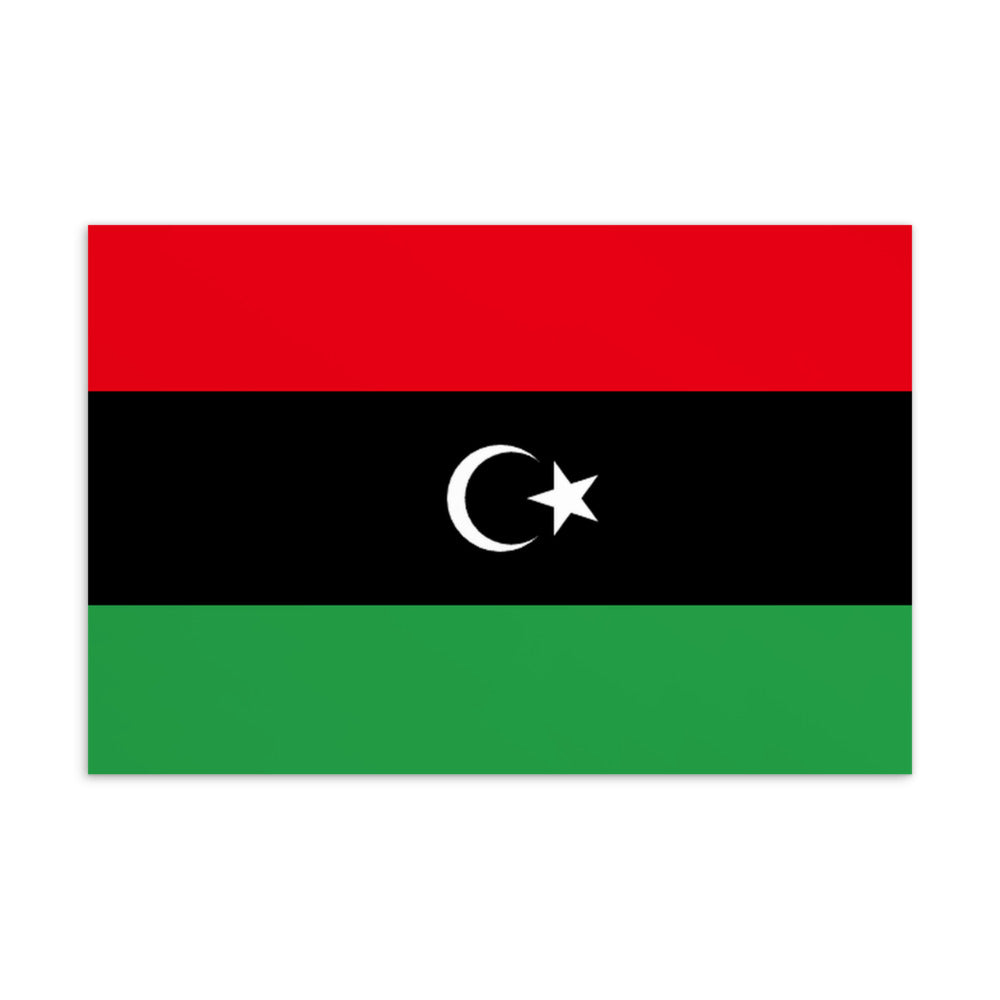 National Flag Postcards - Collection 2 Libya postcard