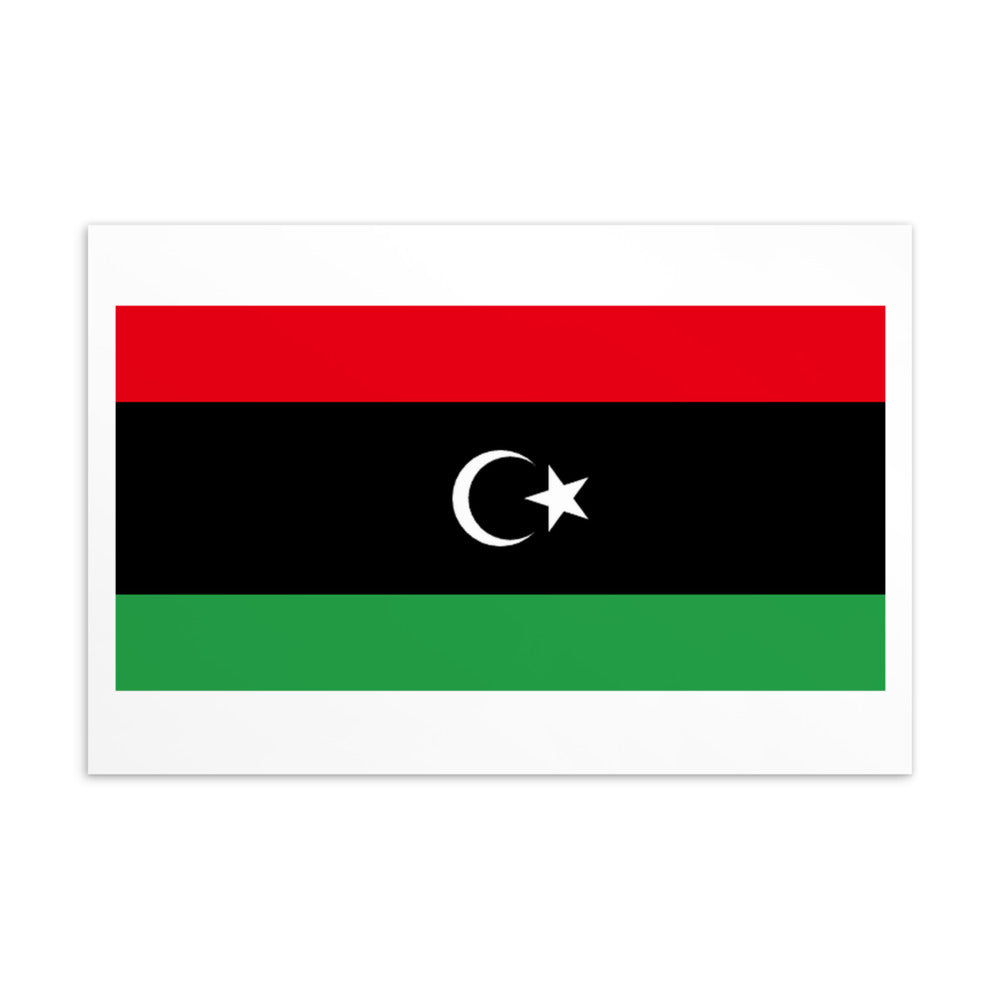 National Flag Postcards - Collection 2 Libya postcard