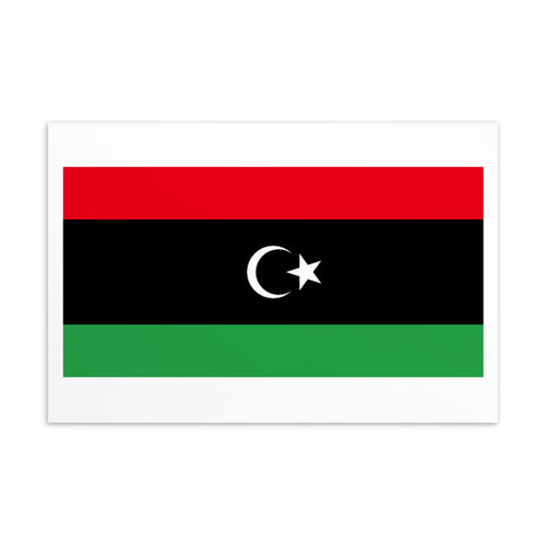 National Flag Postcards - Collection 2 Libya / 4×6