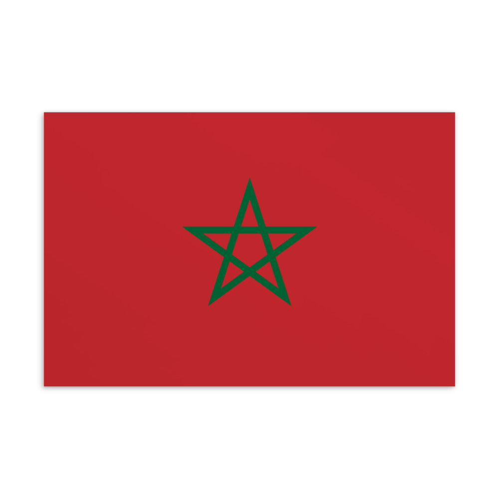 National Flag Postcards - Collection 2 Morocco postcard