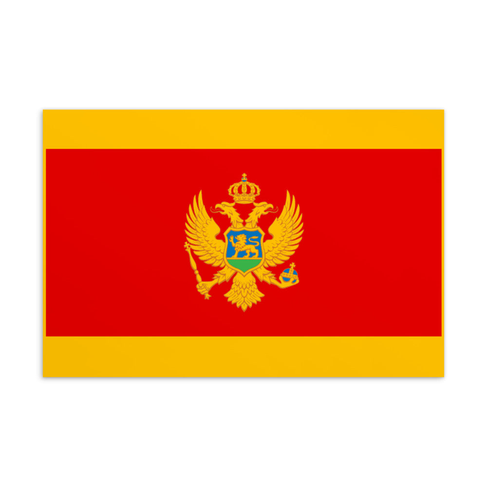 National Flag Postcards - Collection 2 Montenegro postcard